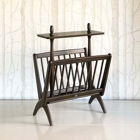 【アントステラ】　希少　ミニテーブル付きマガジンスタンド アントステラ】 希少 ミニテーブル付きマガジンスタンド サイド