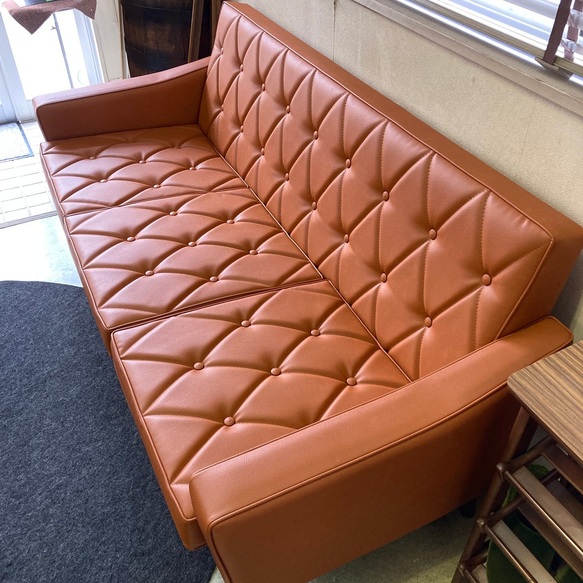 ディスプレイ品】カリモク60 ロビーチェア3シーター リーベルブラウン