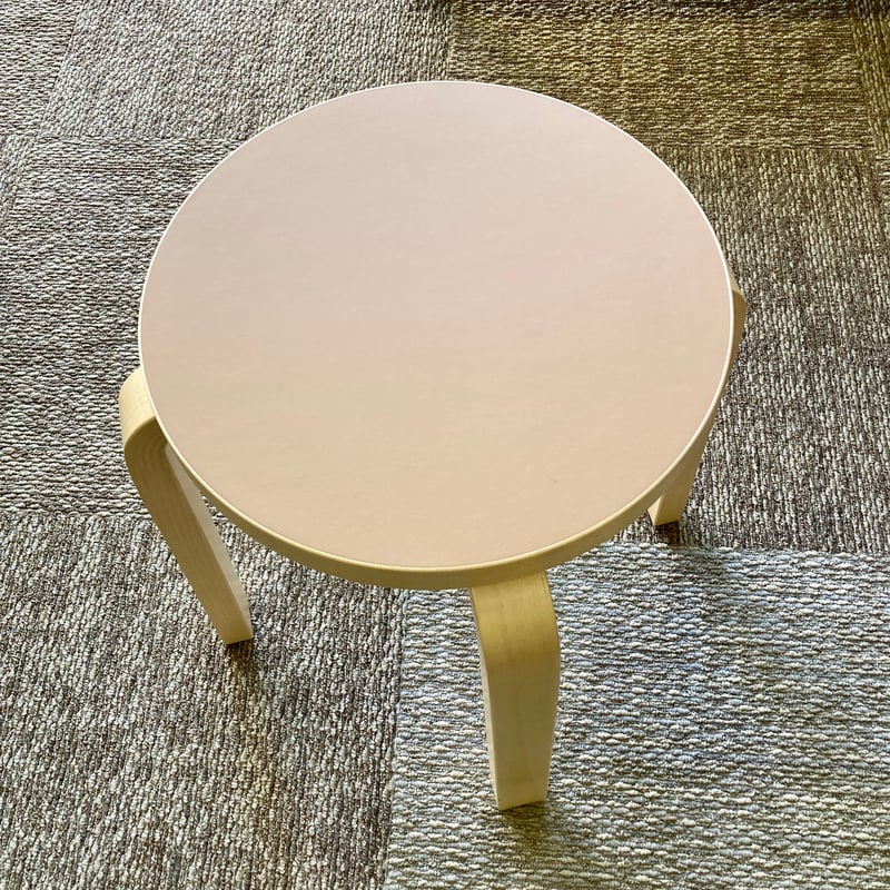 未使用品】Artek/アルテック スツール E60 リノリウム・ウォールナット