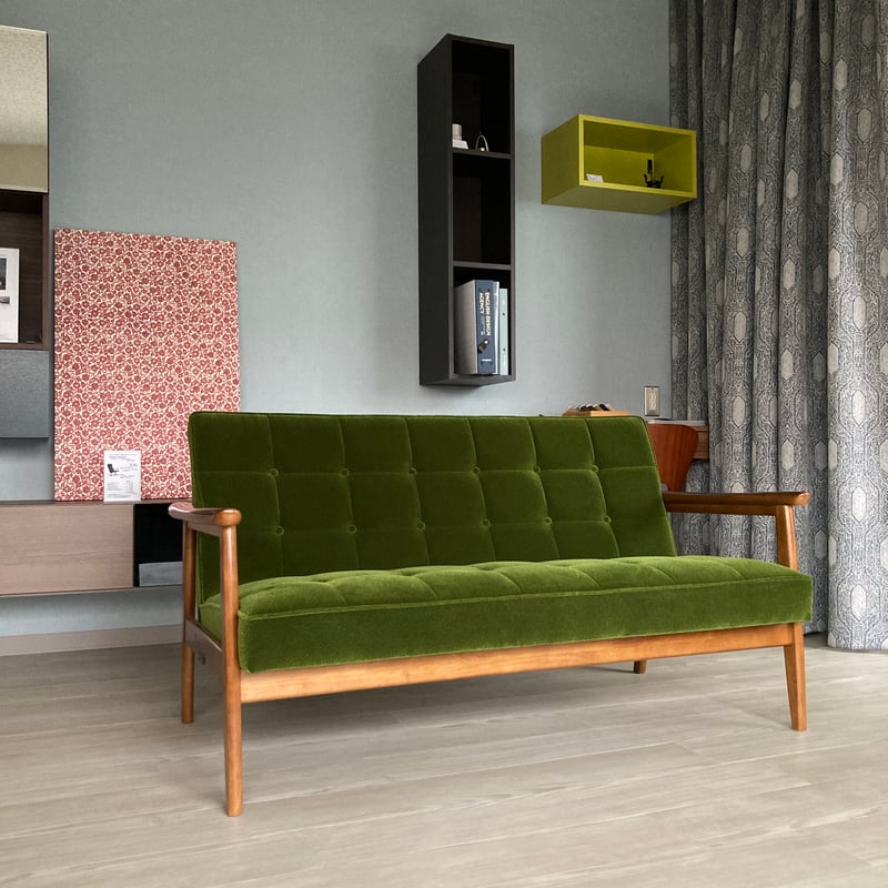 中古品】Kチェア2シーターカリモク60 | SUSTAINABLE FURNITURE MA 中古品】Kチェア2シーターカリモク60 | SUSTAINABLE FURNITURE MA