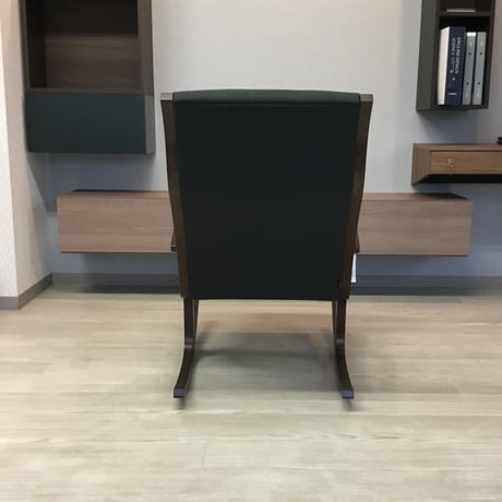 【ディスプレイ品】天童木工 ロッキングチェア&オットマンセット S-5226WB-BW＋T-3159WB-BW