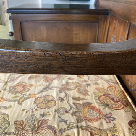 【英国ヴィンテージ品】old charm/オールドチャーム　テレフォンベンチ（オーク材）《希少品》