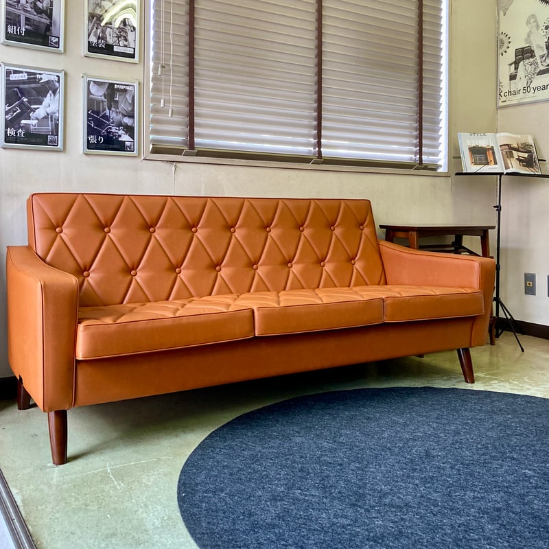 ディスプレイ品】カリモク60 ロビーチェア3シーター リーベルブラウン