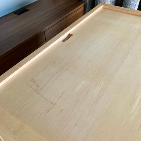 【ユーズド】カリモク家具　ガラスキャビネット　メープル