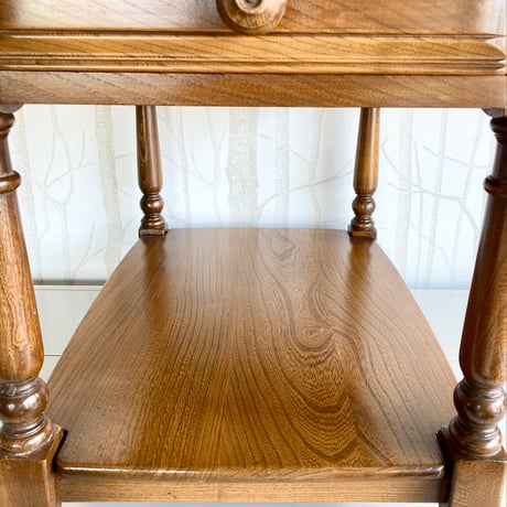 【ヴィンテージ品】Ercol/アーコール社 サイドテーブル 引出し付き