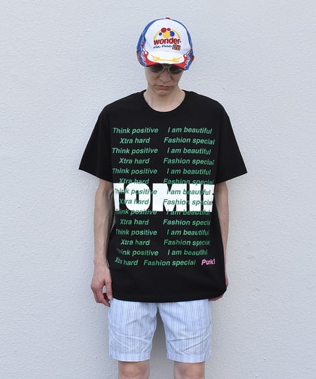 Message Punk！ T-shirt（black）