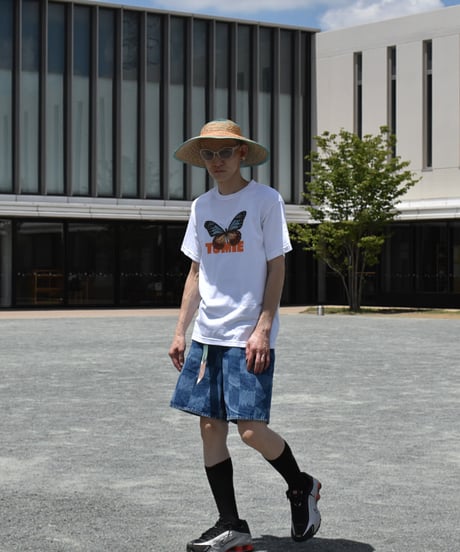 Asagimadara Butterfly T-shirt （white）