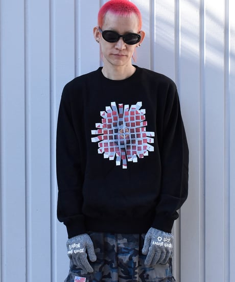 Flower Graffiti Sweat（black）