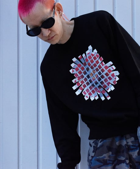 Flower Graffiti Sweat（black）