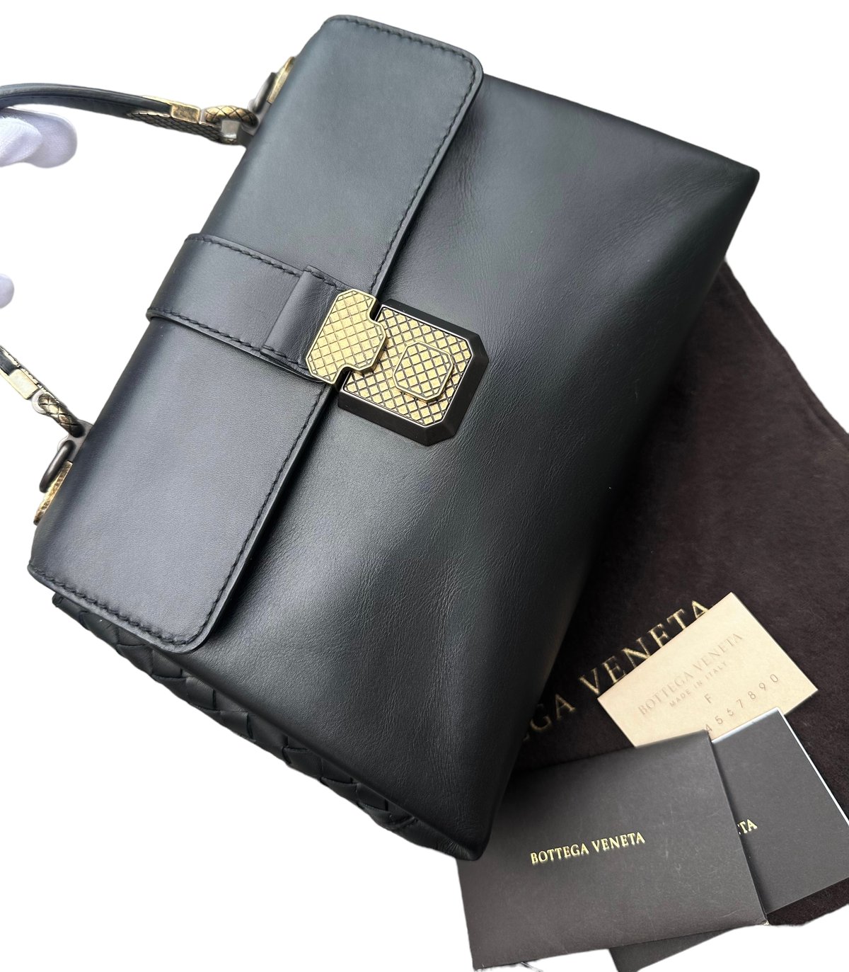 BOTTEGAVENETAボッテガヴェネタイントレチャートケリー型2way BOTTEGAVENETAボッテガヴェネタイントレチャートケリー型2way