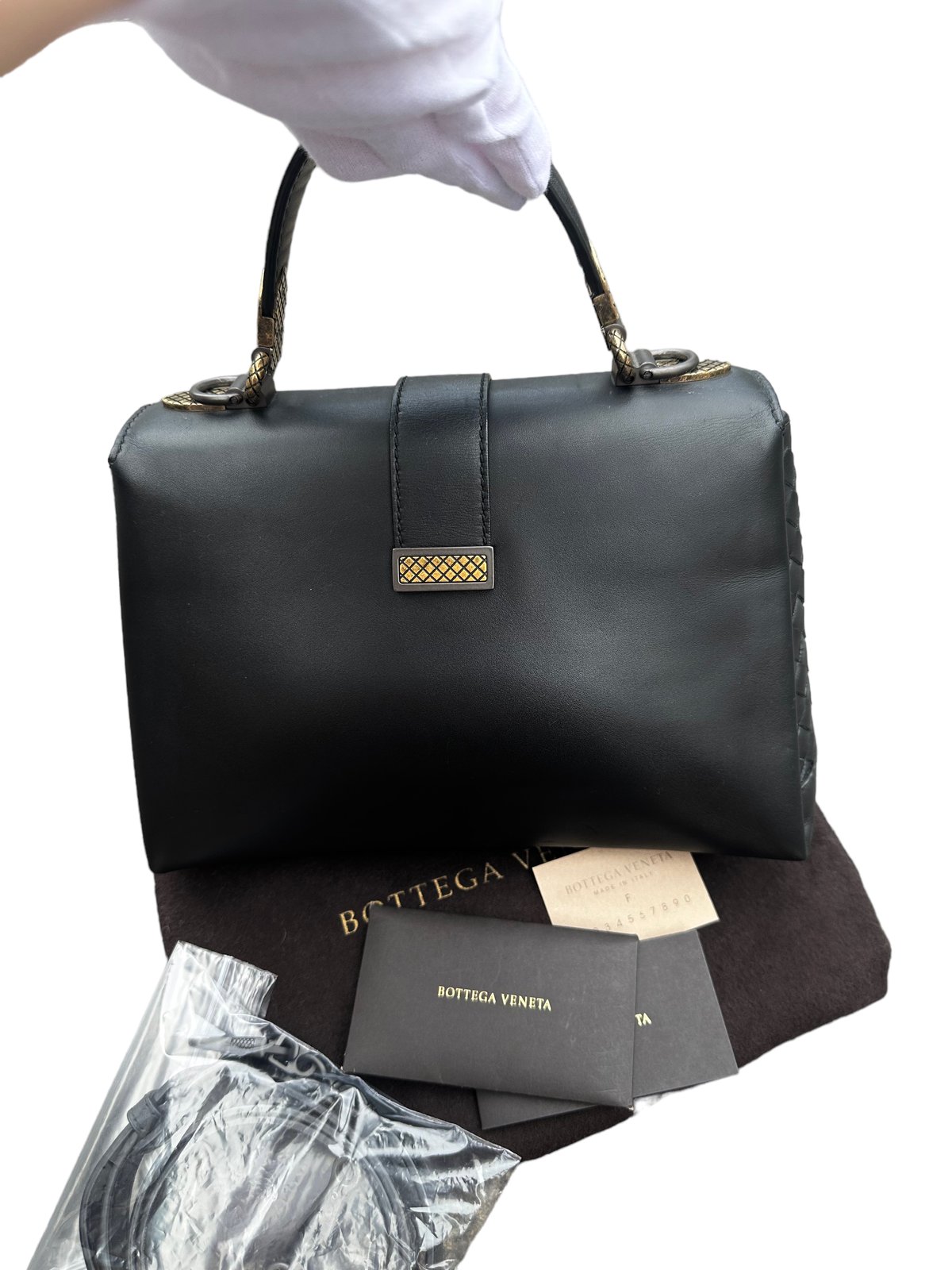 BOTTEGAVENETAボッテガヴェネタイントレチャートケリー型2way BOTTEGAVENETAボッテガヴェネタイントレチャートケリー型2way