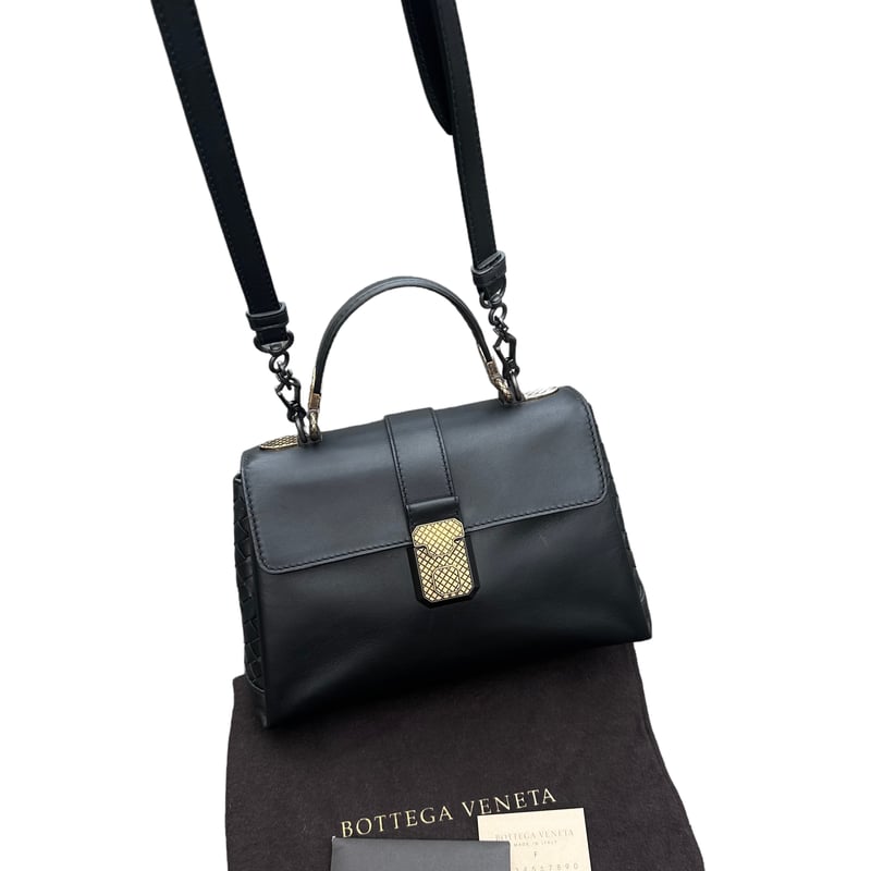 BOTTEGAVENETAボッテガヴェネタイントレチャートケリー型2way BOTTEGAVENETAボッテガヴェネタイントレチャートケリー型2way