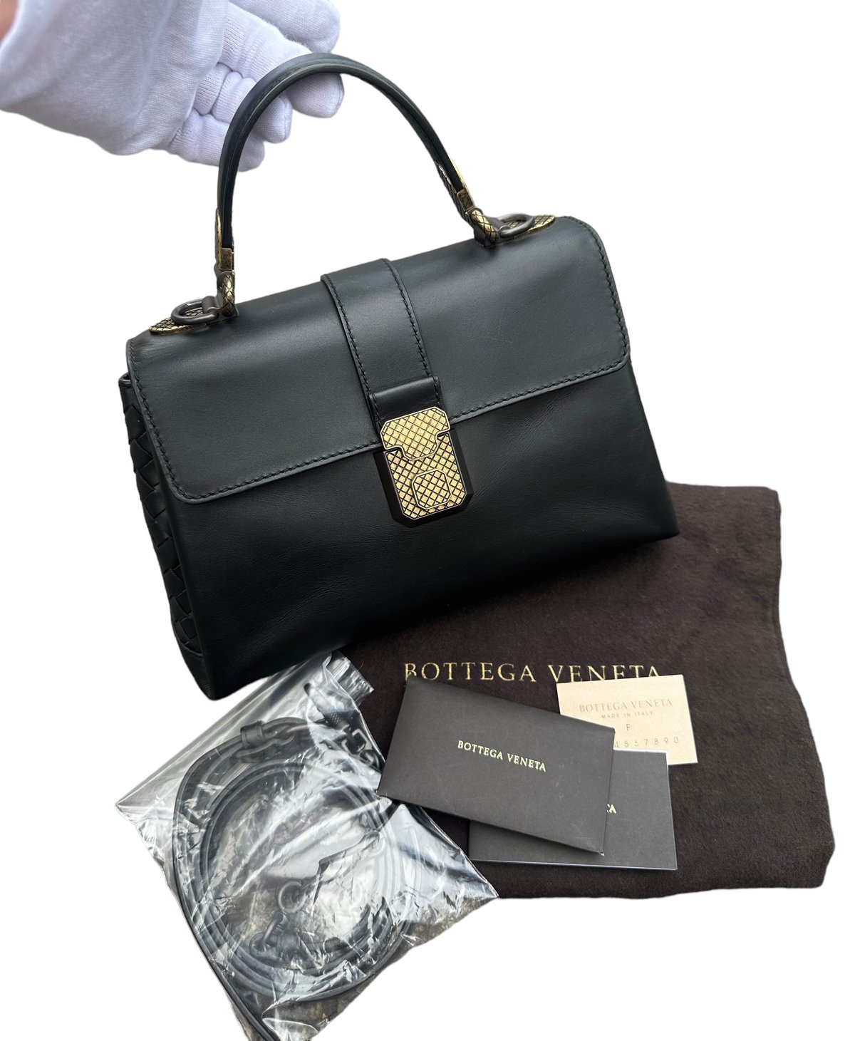 BOTTEGAVENETAボッテガヴェネタイントレチャートケリー型2way BOTTEGAVENETAボッテガヴェネタイントレチャートケリー型2way
