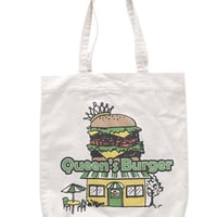 ツイルトートバッグ【クィーンズバーガー】