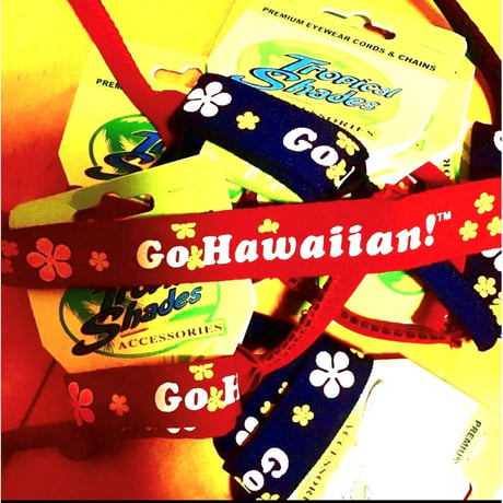 メガネ サングラス ストラップ【Go　Hawaiian】レッド