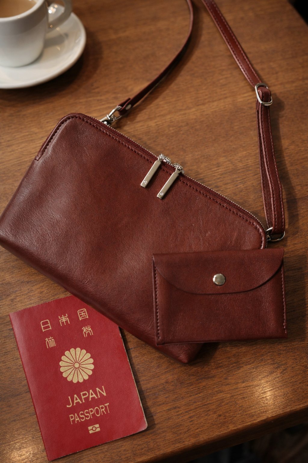 マルチポシェット（バーガンディ）- Multi-Pochette (burgundy) | B