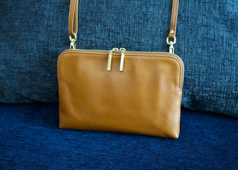 仕切りポシェット☆キャメル マルチポシェット（キャメル）- Multi-Pochette (camel) - | Bon