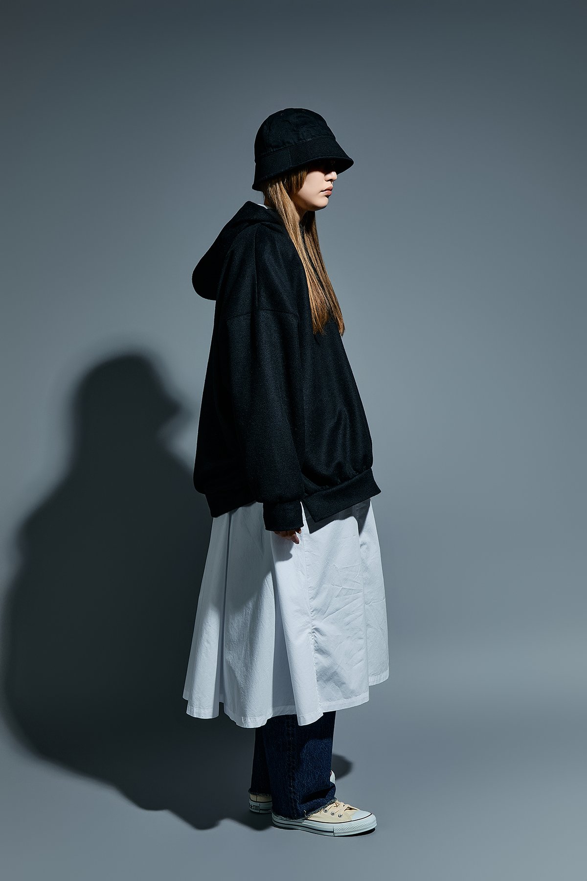 ダブルフェイス フーディー (24AW-013 double face hoodide) |