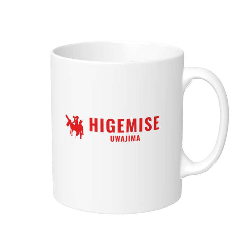 マグカップ（赤/HIGEMISEロゴ） | 天下のヒゲ店