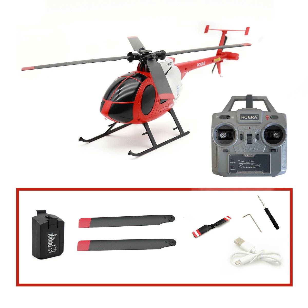RC ERA C184 ミニMD500 レッド RTF(技適付き) | AirCraft On