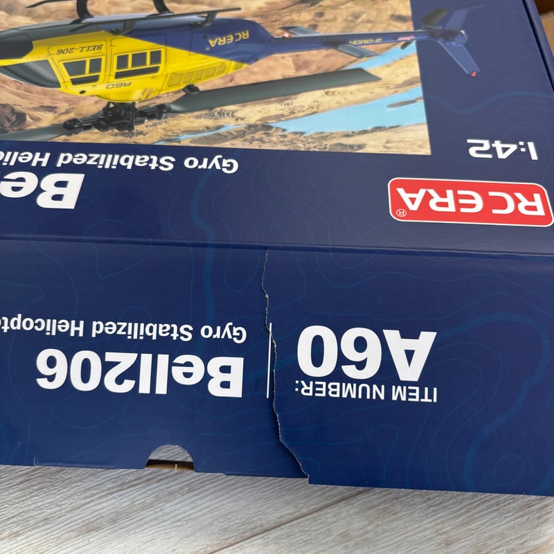 ２バッテリー 初心者向き A60 Bell206 4CHヘリコプター 高度維持 ☆箱破れ特別価格☆ RC ERA A60 Mini Bell206 RTF（技適付き）☆機体登