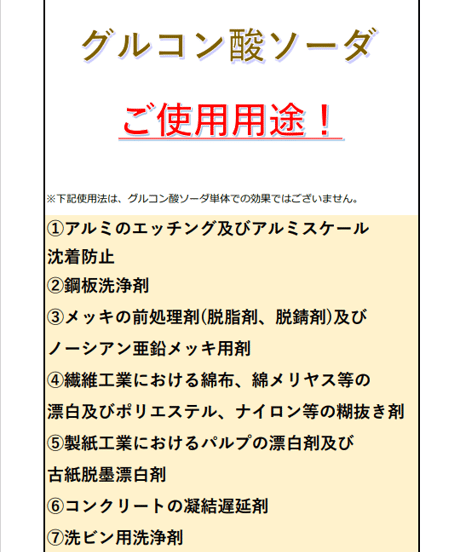 【1600円】グルコン酸ソーダ　1kg