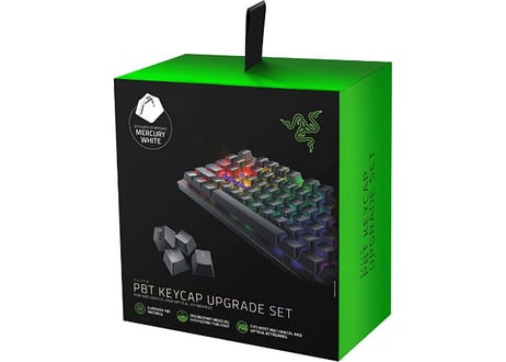 PBT キーキャップ【ホワイト】Razer