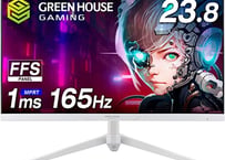 ゲーミングモニター 23.8インチ 165Hz 1ms【ホワイト】Green House