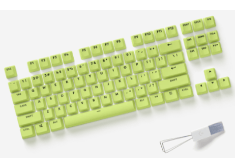 キーキャップ+プレート G715/G713キーボード用 【グリーン】Logicool