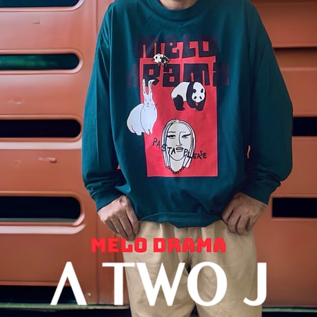 「MELO DRAMA」ビッグシルエットロングスリーブTシャツ