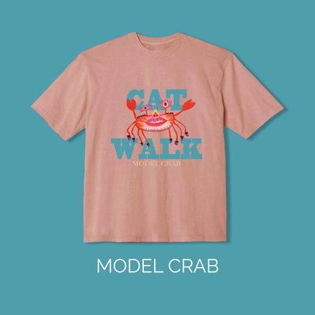 「MODEL CRAB」Tシャツ