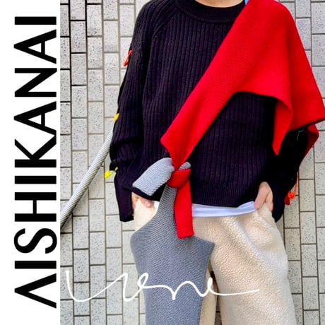 「AISHIKANAI」AMUSHIKANAI × A TWO J コラボ ウェアマフラー
