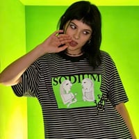 「SODIUM」ストレッチボーダーTシャツ