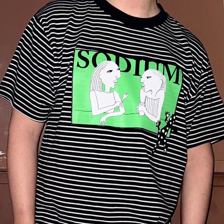 「SODIUM」ストレッチボーダーTシャツ