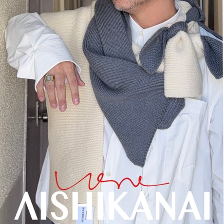 「AISHIKANAI」AMUSHIKANAI × A TWO J コラボ ウェアマフラー