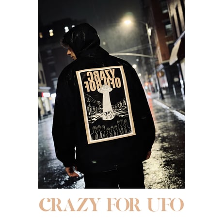 「CRAZY FOR UFO」コットンジップブルゾン