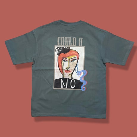 「COULD YOU」バックプリントTシャツ