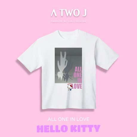 HELLO KITTY × A TWO J 「ALL ONE IN LOVE」コラボTシャツ