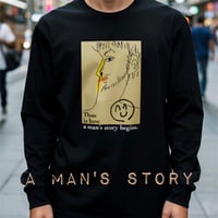 「A MAN'S STORY」ユニセックス ロンT