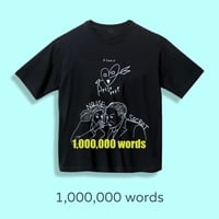 「1,000,000 words」Tシャツ