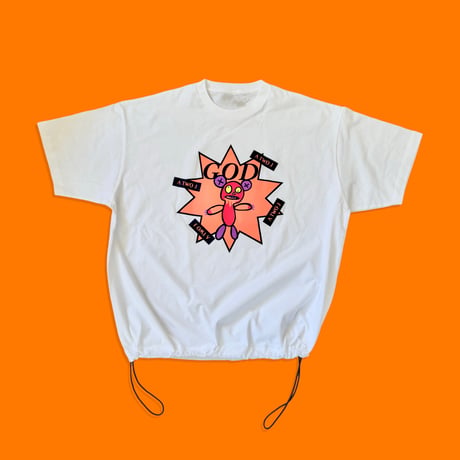 「NOT EVEN GOD」コットンTシャツ