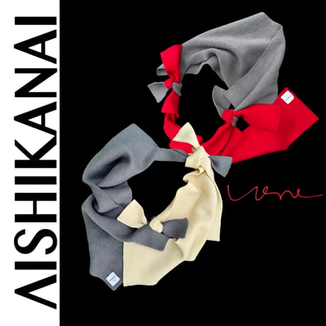 「AISHIKANAI」AMUSHIKANAI × A TWO J コラボ ウェアマフラー