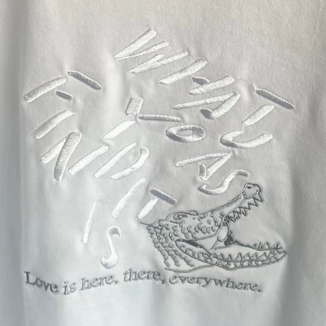 「AS IT IS」刺繍ビッグシルエットTシャツ