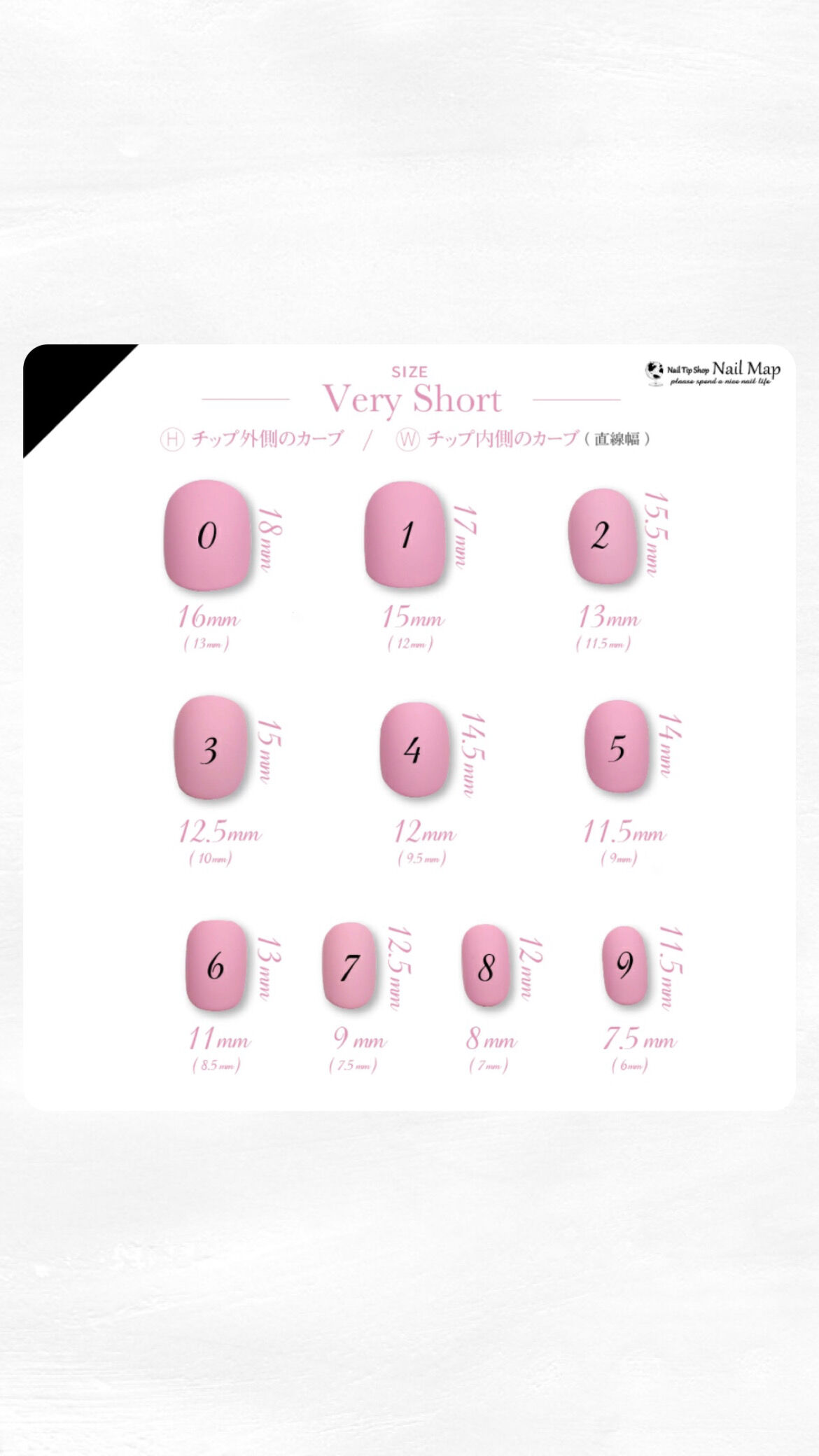 測定用クリアチップ 測定用クリアチップ | nailshop antinomie