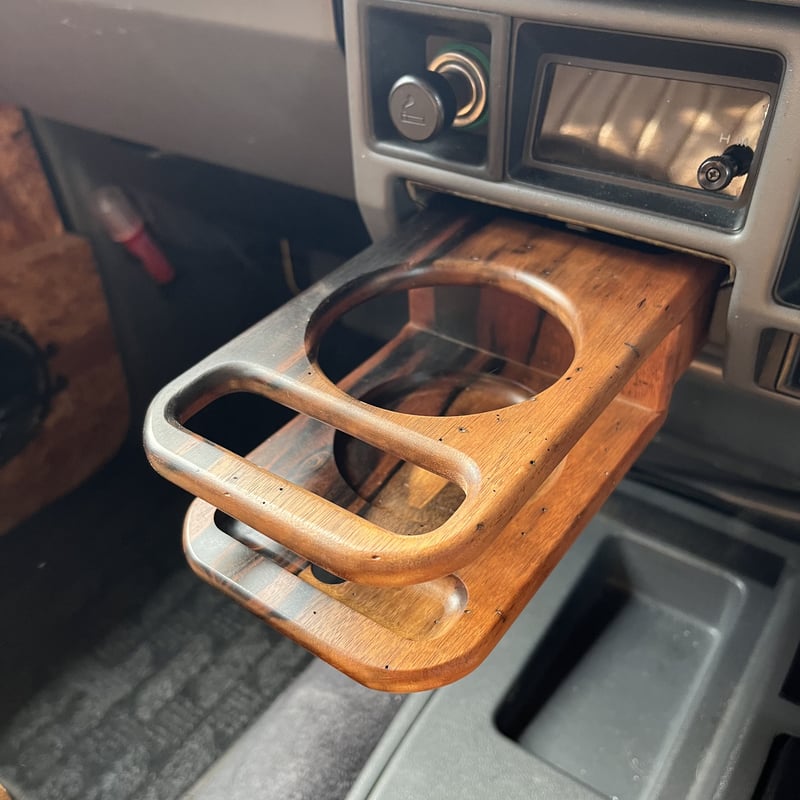 78プラド 灰皿ドリンクホルダー 灰皿ドリンクホルダー（黒柿） | Kakuyama78