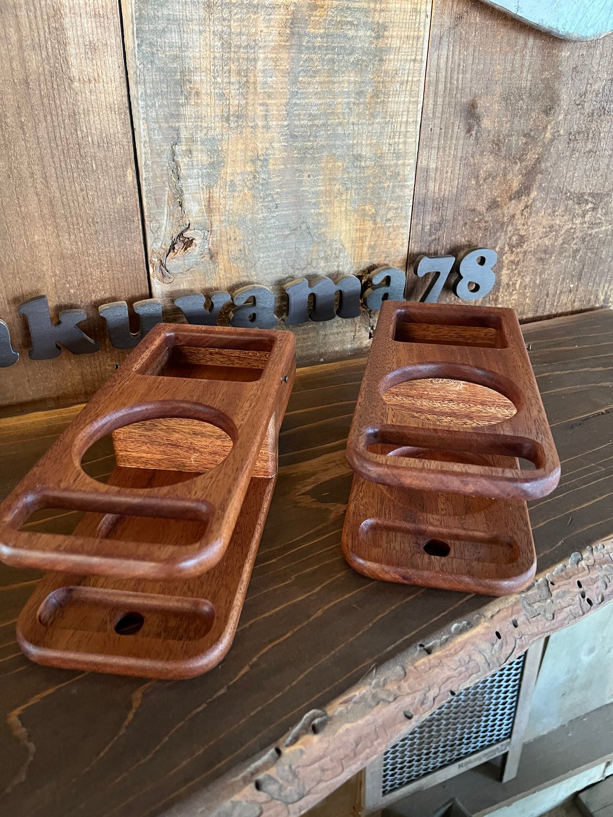 灰皿ドリンクホルダー（マホガニー） | Kakuyama78