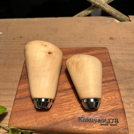 シフトノブとトランスファーノブのセット（銀杏）