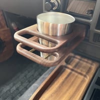 灰皿ドリンクホルダー（ウォールナット）タンブラー付き