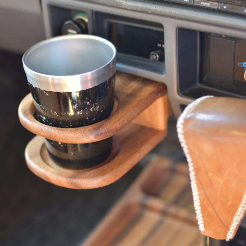 値下げ　　tally-ho 皿 灰皿ドリンクホルダー（ショートタイプ）モンキーポッド