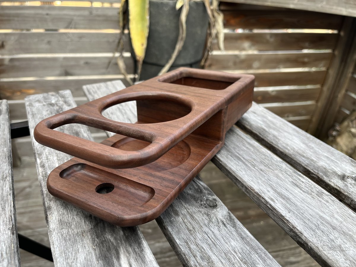 78プラド エアコンつまみ ウォールナット モンキーポッド